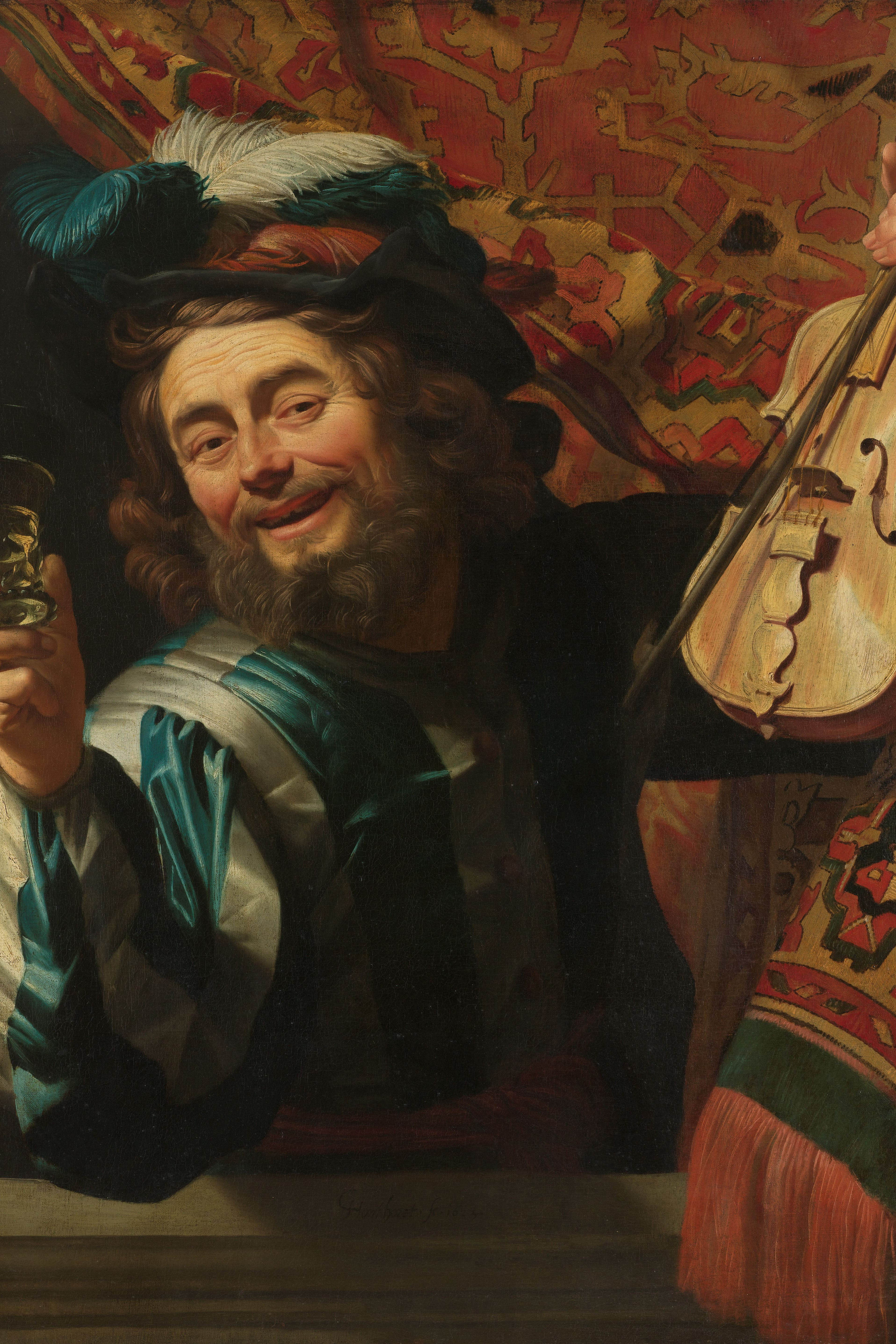 Een vrolijke vioolspeler (Gerard van Honthorst)