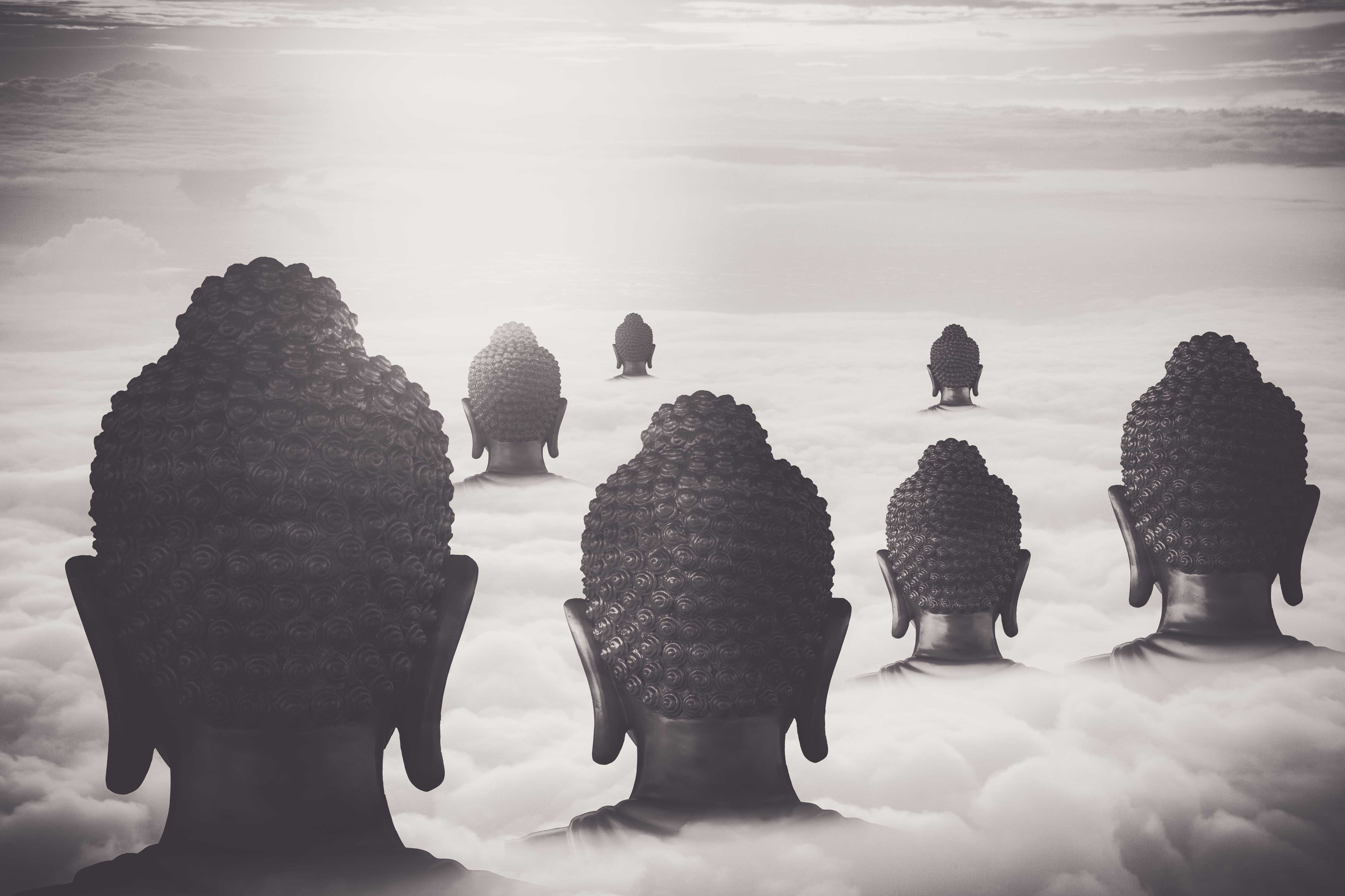 Buddha in the clouds